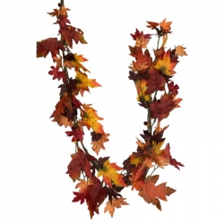 Fall Leaves Garland 5'